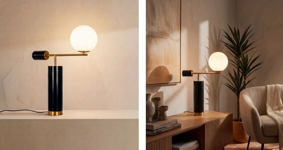 Modern Iris table lamp