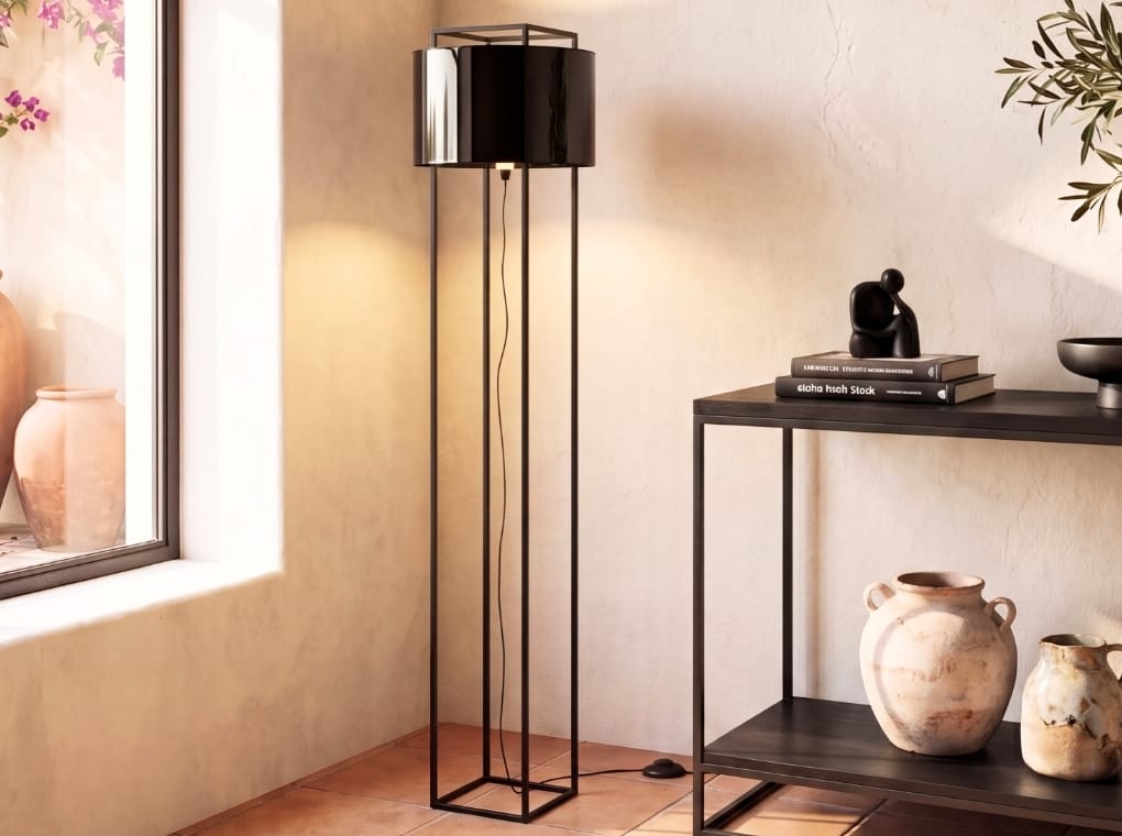 lámpara de pie para iluminar el salón