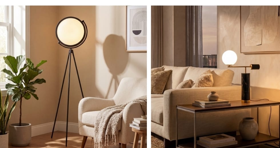 lampe pour éclairer le salon